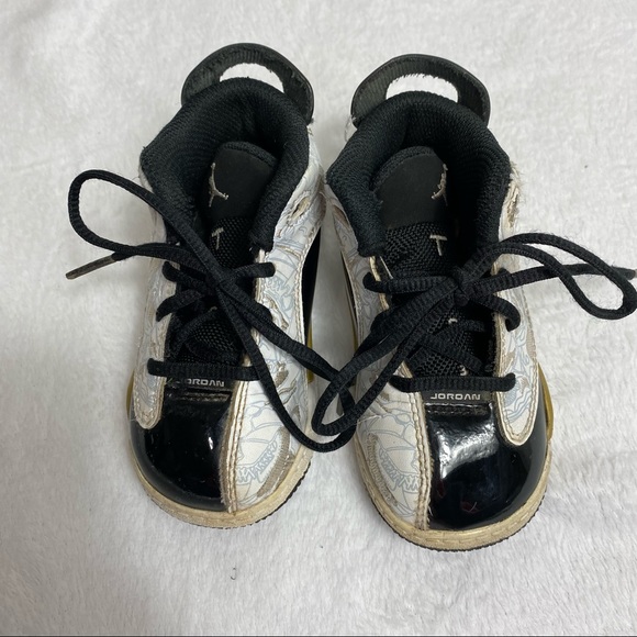 Jordan Dub Zero White Black Gold  Toddler 6C - Picture 2 of 7
